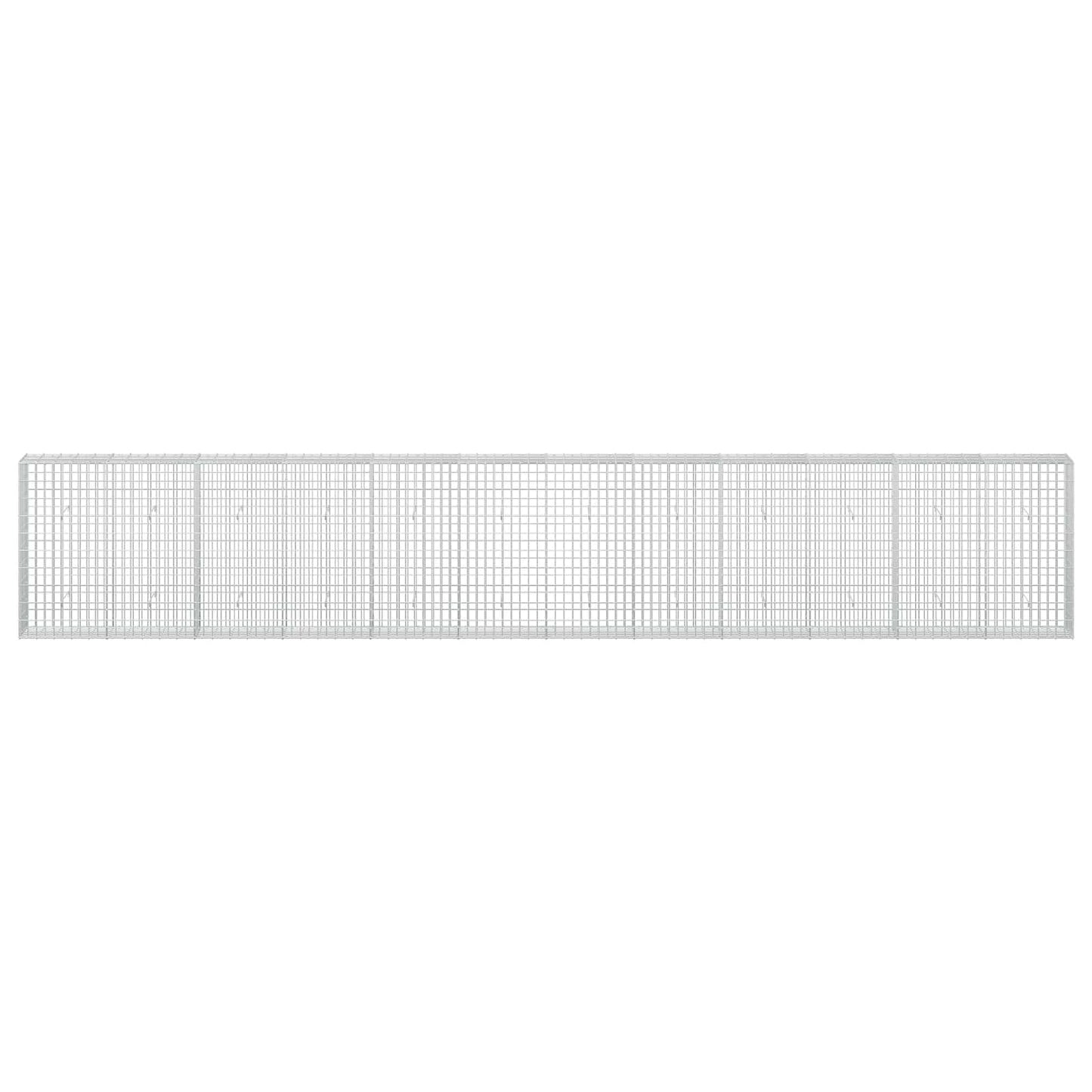 vidaXL Γκαμπιόν με σύρμα 3,5 mm και πλέγμα 5x10 cm 600x30x100 εκ