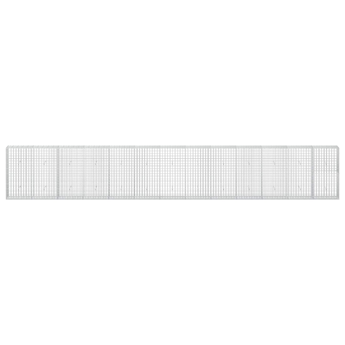 vidaXL Γκαμπιόν με σύρμα 3,5 mm και πλέγμα 5x10 cm 650x30x100 εκ