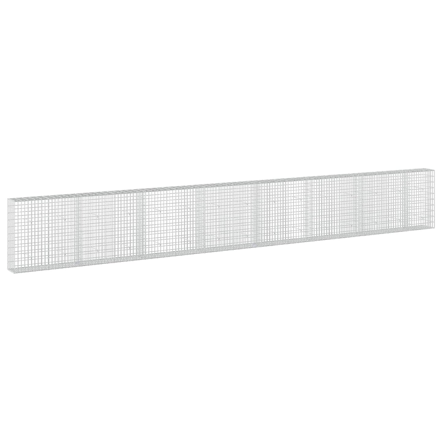 vidaXL Γκαμπιόν με σύρμα 3,5 mm και πλέγμα 5x10 cm 750x30x100 εκ