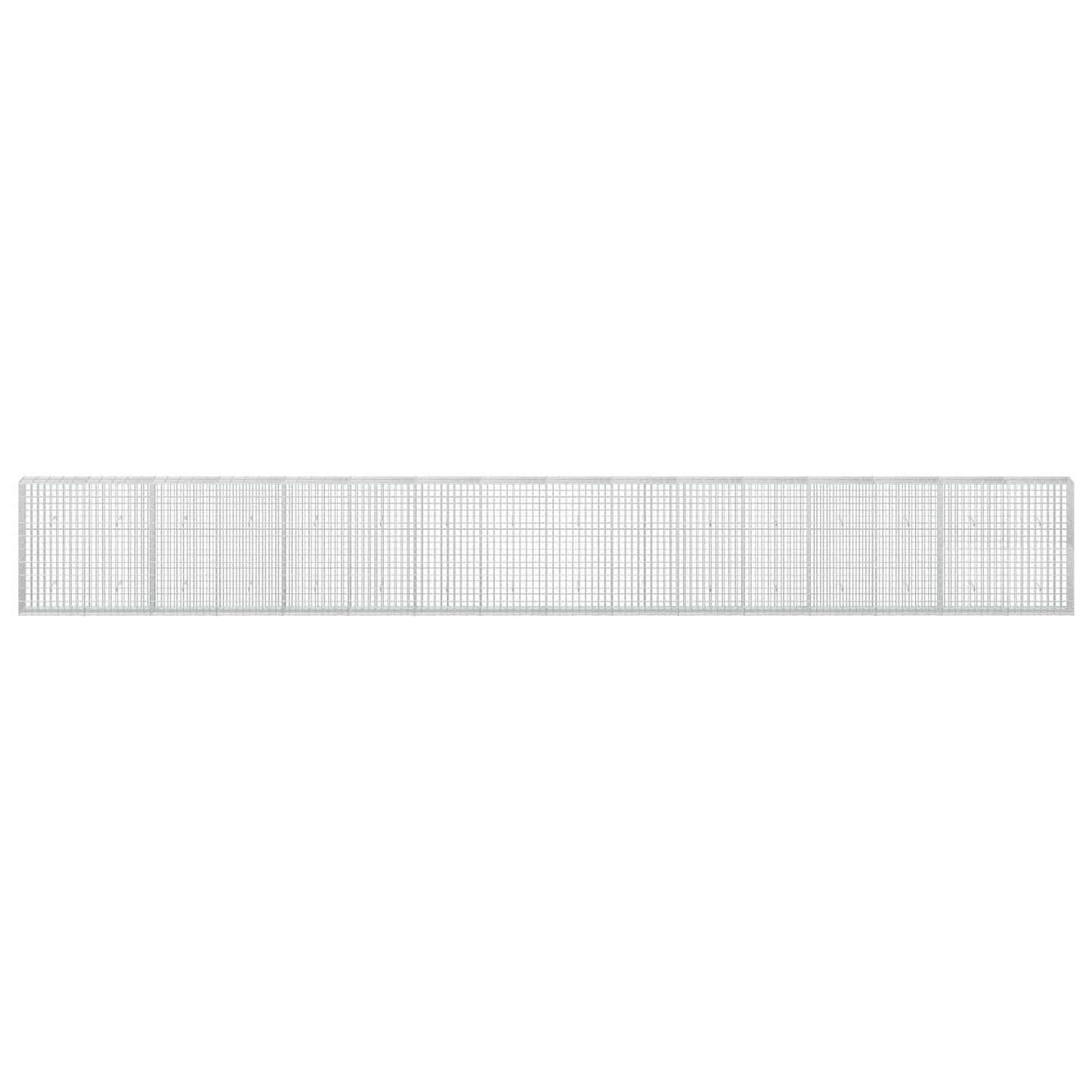 vidaXL Γκαμπιόν με σύρμα 3,5 mm και πλέγμα 5x10 cm 800x30x100 εκ