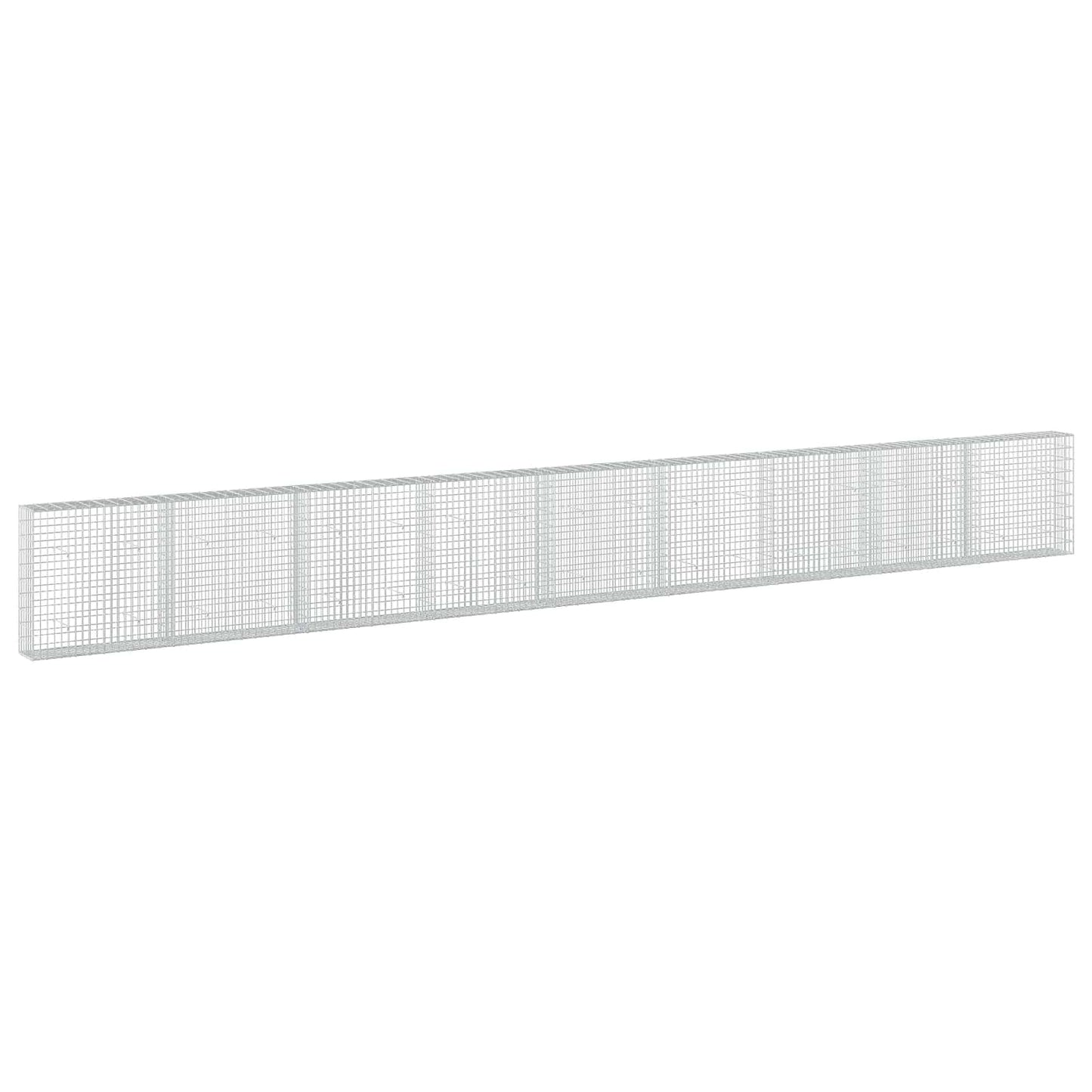 vidaXL Γκαμπιόν με σύρμα 3,5 mm και πλέγμα 5x10 cm 900x30x100 εκ