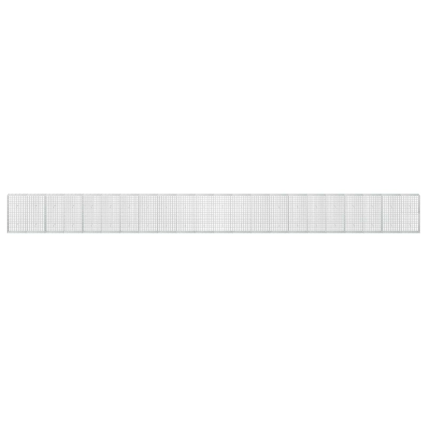 vidaXL Γκαμπιόν με σύρμα 3,5 mm και πλέγμα 5x10 cm 1100x30x100 εκ
