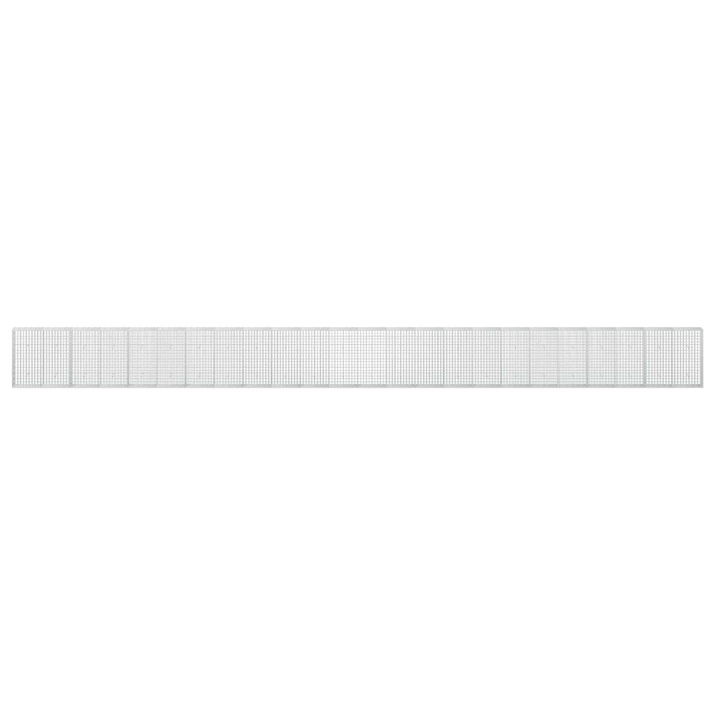 vidaXL Γκαμπιόν με σύρμα 3,5 mm και πλέγμα 5x10 cm 1200x30x100 εκ