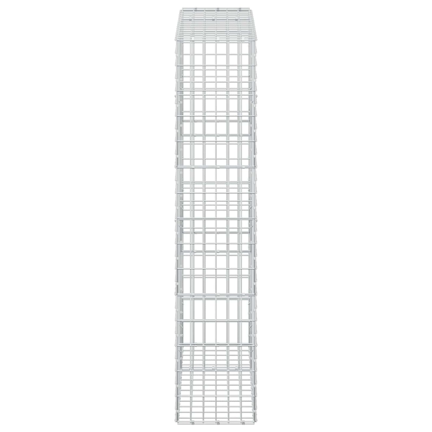 vidaXL Γκαμπιόν με σύρμα 3,5 mm και πλέγμα 5x10 cm 150x30x150 εκ