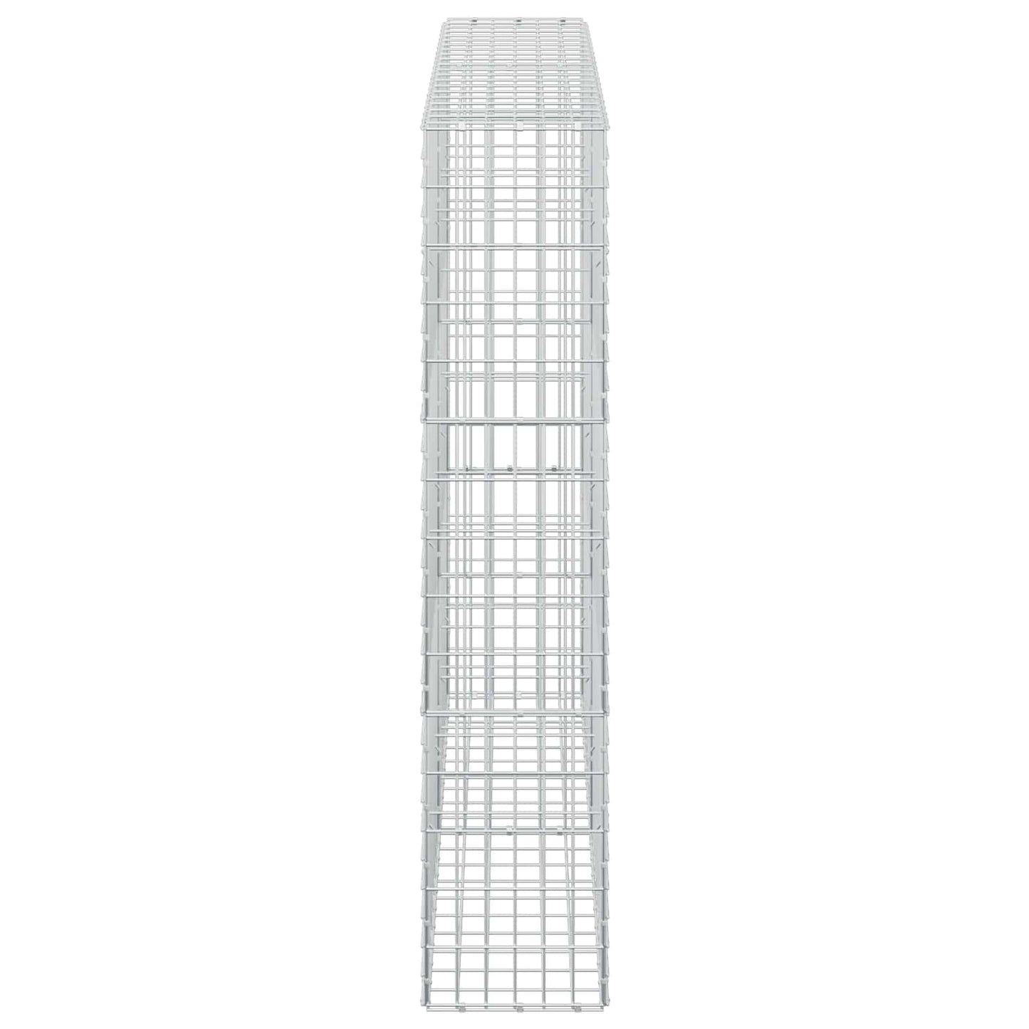 vidaXL Γκαμπιόν με σύρμα 3,5 mm και πλέγμα 5x10 cm 200x30x150 εκ