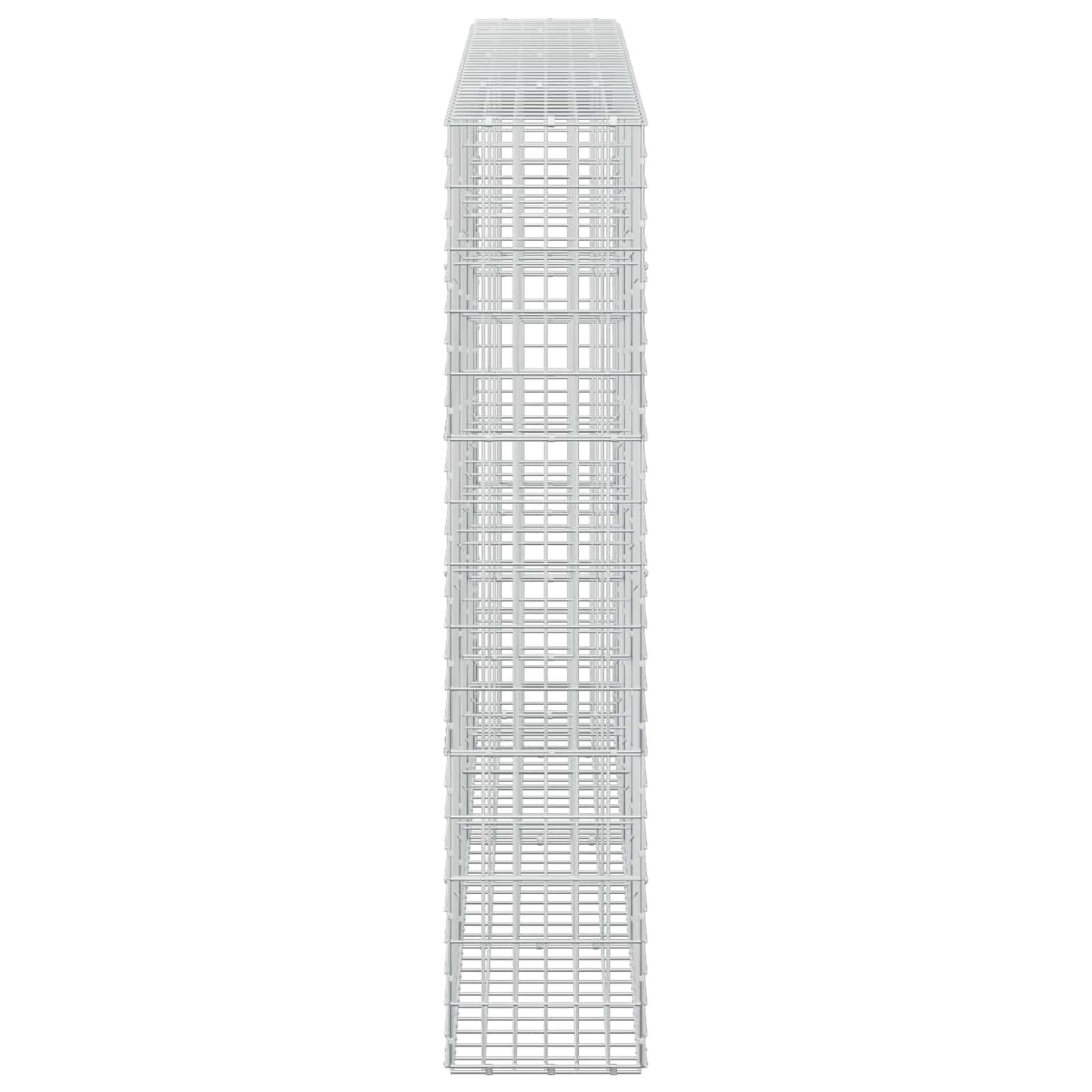 vidaXL Γκαμπιόν με σύρμα 3,5 mm και πλέγμα 5x10 cm 350x30x150 εκ.