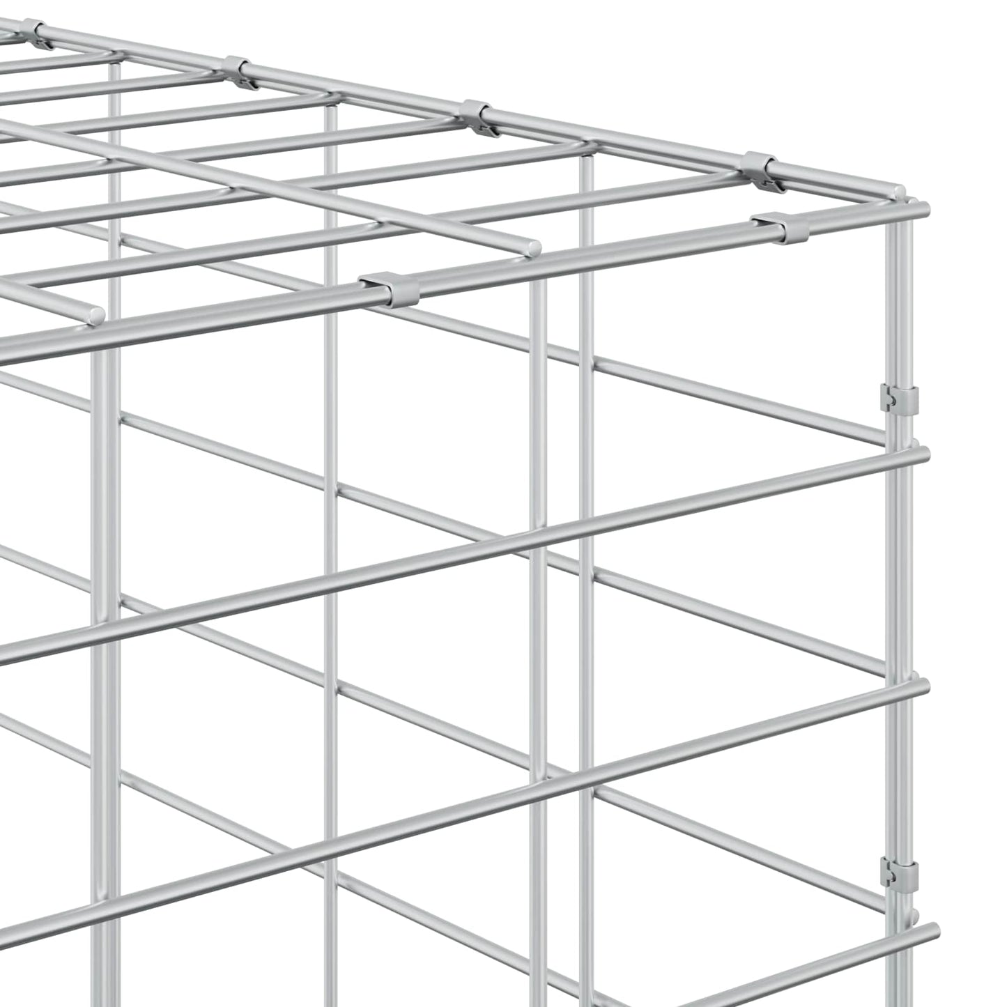 vidaXL Γκαμπιόν με σύρμα 3,5 mm και πλέγμα 5x10 cm 400x30x150 εκ