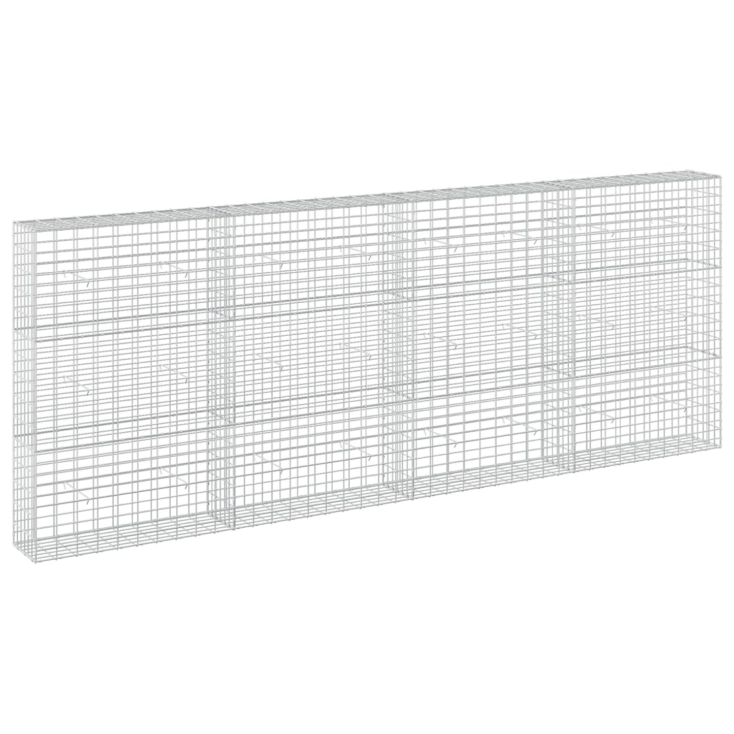 vidaXL Γκαμπιόν με σύρμα 3,5 mm και πλέγμα 5x10 cm 400x30x150 εκ
