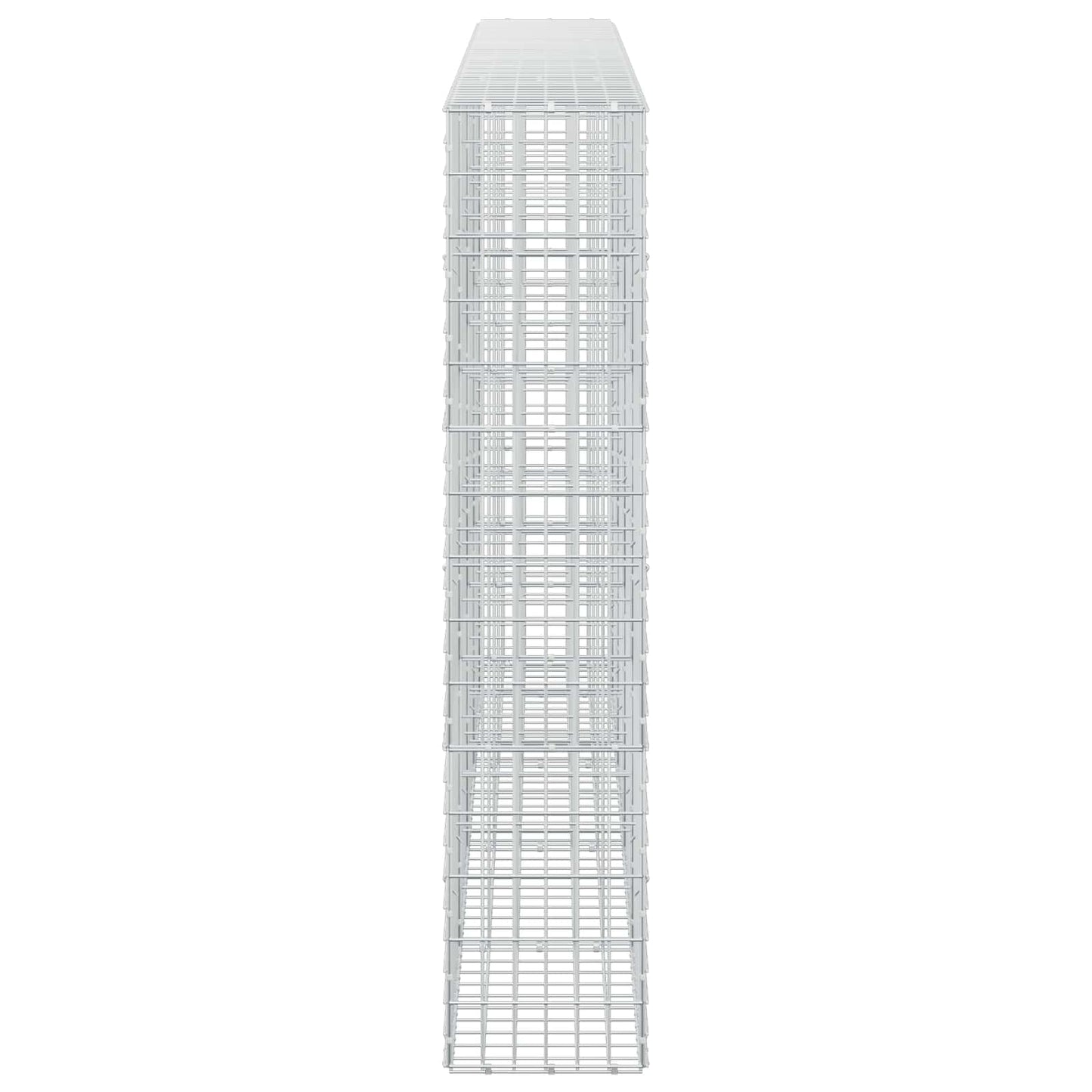 vidaXL Γκαμπιόν με σύρμα 3,5 mm και πλέγμα 5x10 cm 450x30x150 εκ