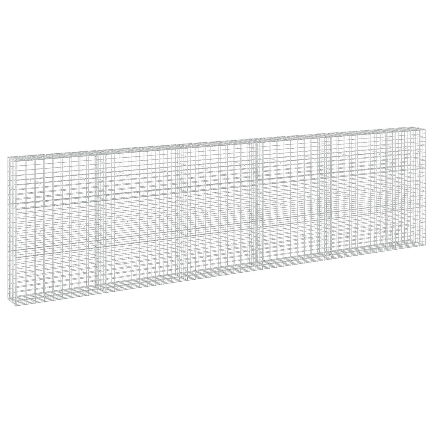 vidaXL Γκαμπιόν με σύρμα 3,5 mm και πλέγμα 5x10 cm 550x30x150 εκ