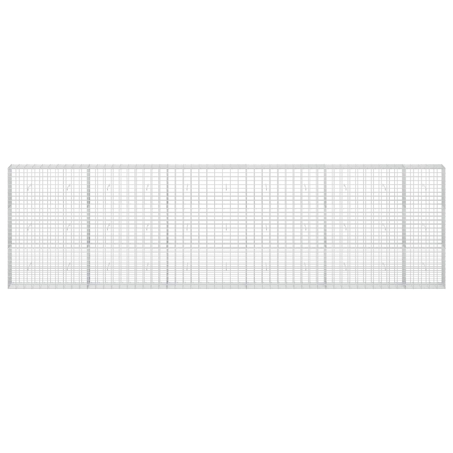 vidaXL Γκαμπιόν με σύρμα 3,5 mm και πλέγμα 5x10 cm 550x30x150 εκ