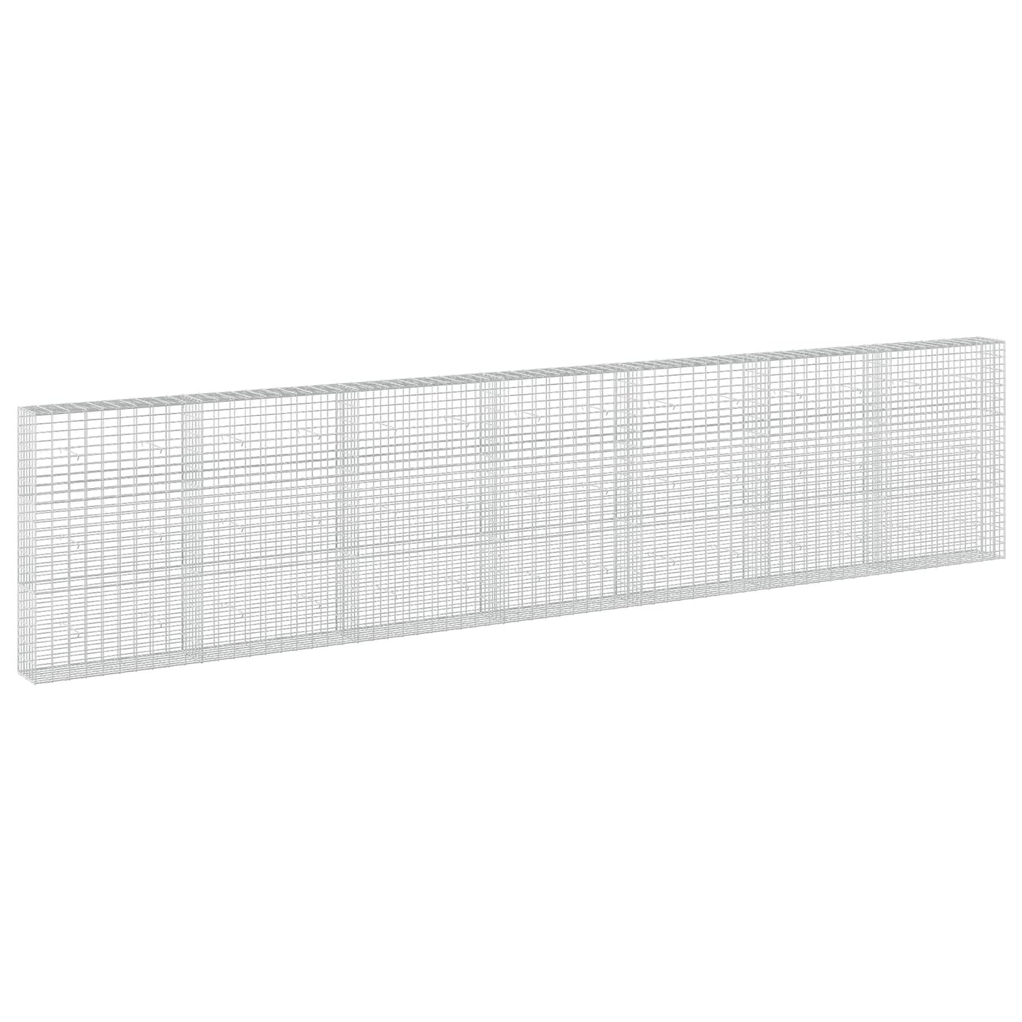 vidaXL Γκαμπιόν με σύρμα 3,5 mm και πλέγμα 5x10 cm 700x30x150 εκ