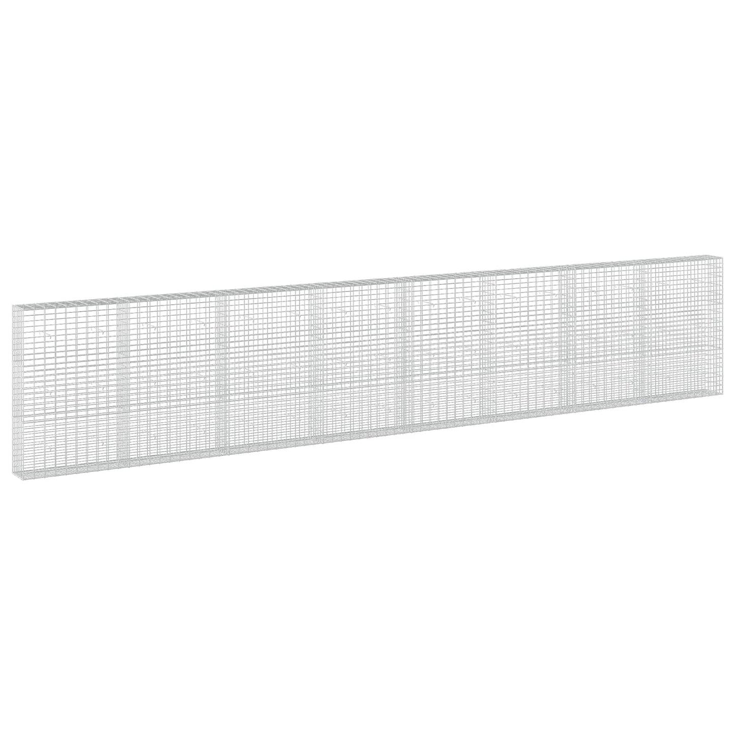 vidaXL Γκαμπιόν με σύρμα 3,5 mm και πλέγμα 5x10 cm 800x30x150 εκ