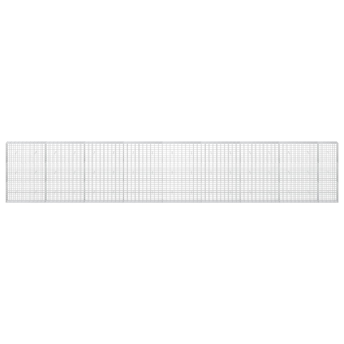 vidaXL Γκαμπιόν με σύρμα 3,5 mm και πλέγμα 5x10 cm 850x30x150 εκ
