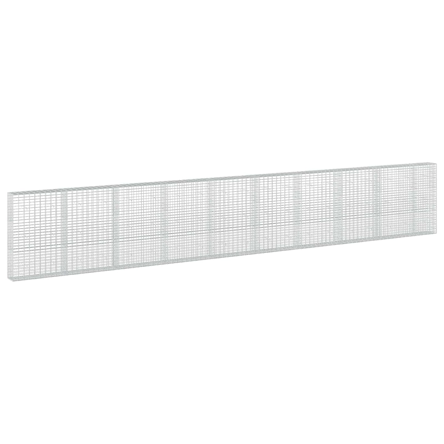 vidaXL Γκαμπιόν με σύρμα 3,5 mm και πλέγμα 5x10 cm 950x30x150 εκ
