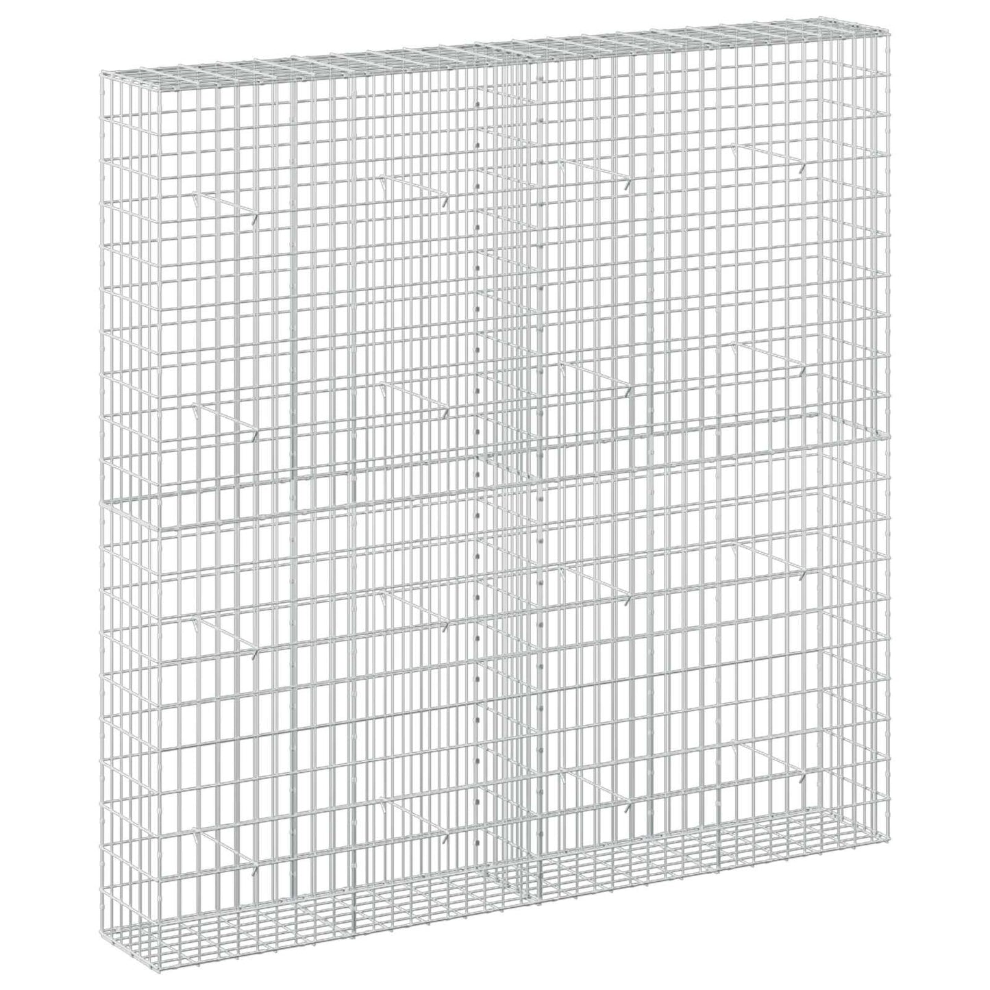 vidaXL Γκαμπιόν με σύρμα 3,5 mm και πλέγμα 5x10 cm 200x30x200 εκ