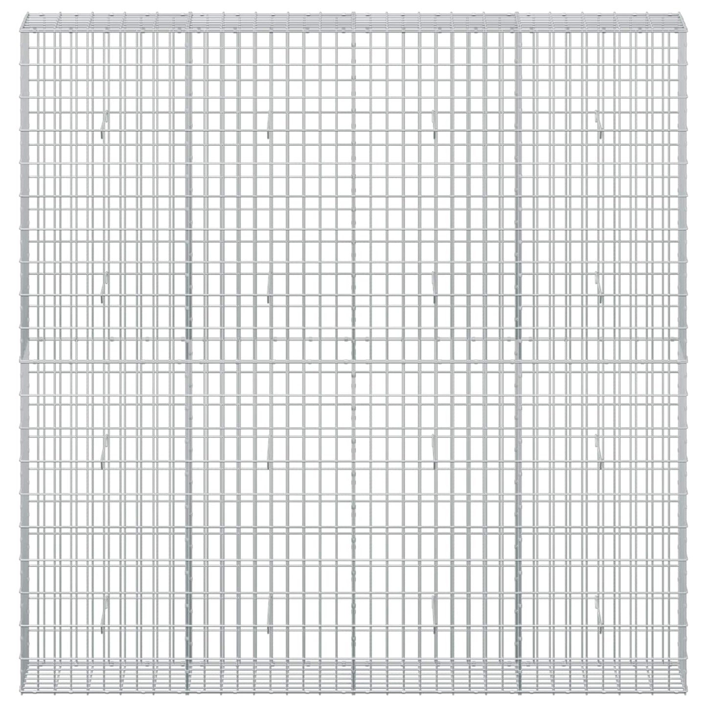 vidaXL Γκαμπιόν με σύρμα 3,5 mm και πλέγμα 5x10 cm 200x30x200 εκ