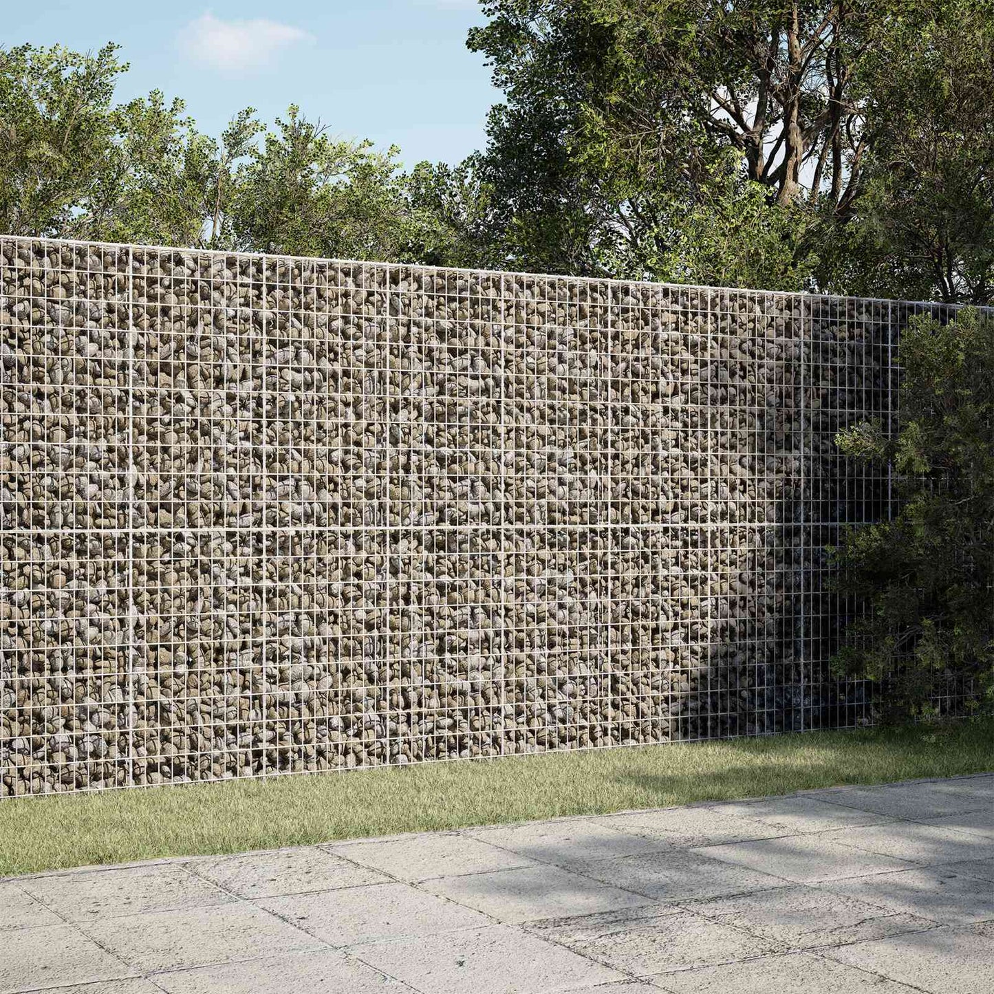 vidaXL Γκαμπιόν με σύρμα 3,5 mm και πλέγμα 5x10 cm 250x30x200 εκ.