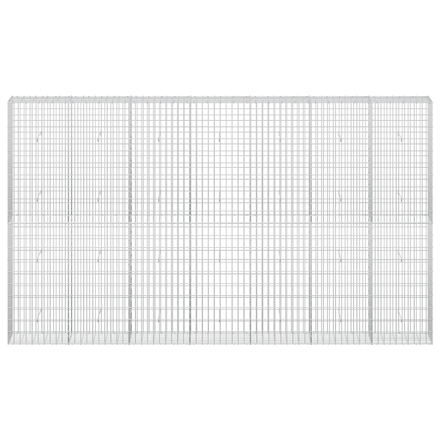 vidaXL Γκαμπιόν με σύρμα 3,5 mm και πλέγμα 5x10 cm 350x30x200 εκ