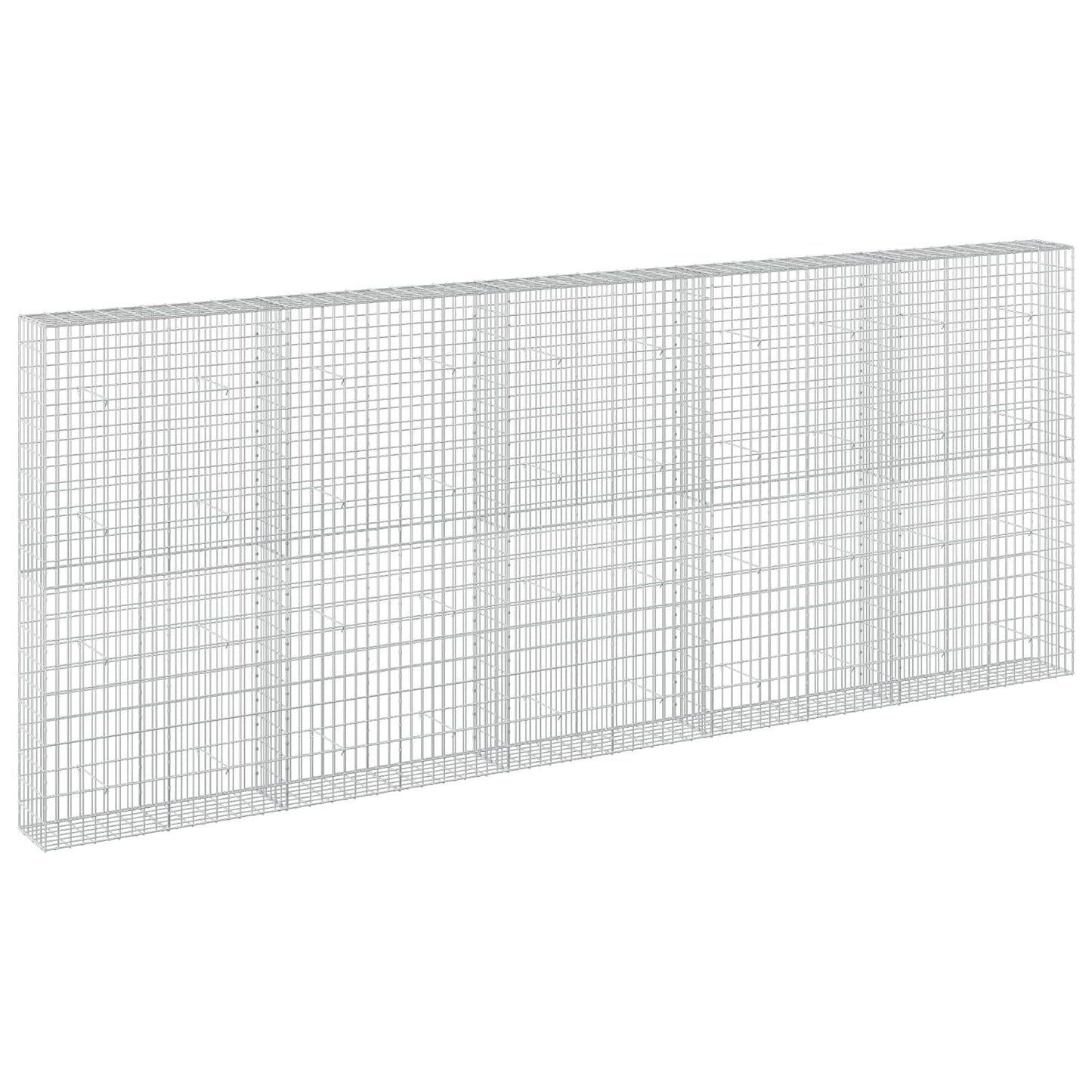 vidaXL Γκαμπιόν με σύρμα 3,5 mm και πλέγμα 5x10 cm 500x30x200 εκ