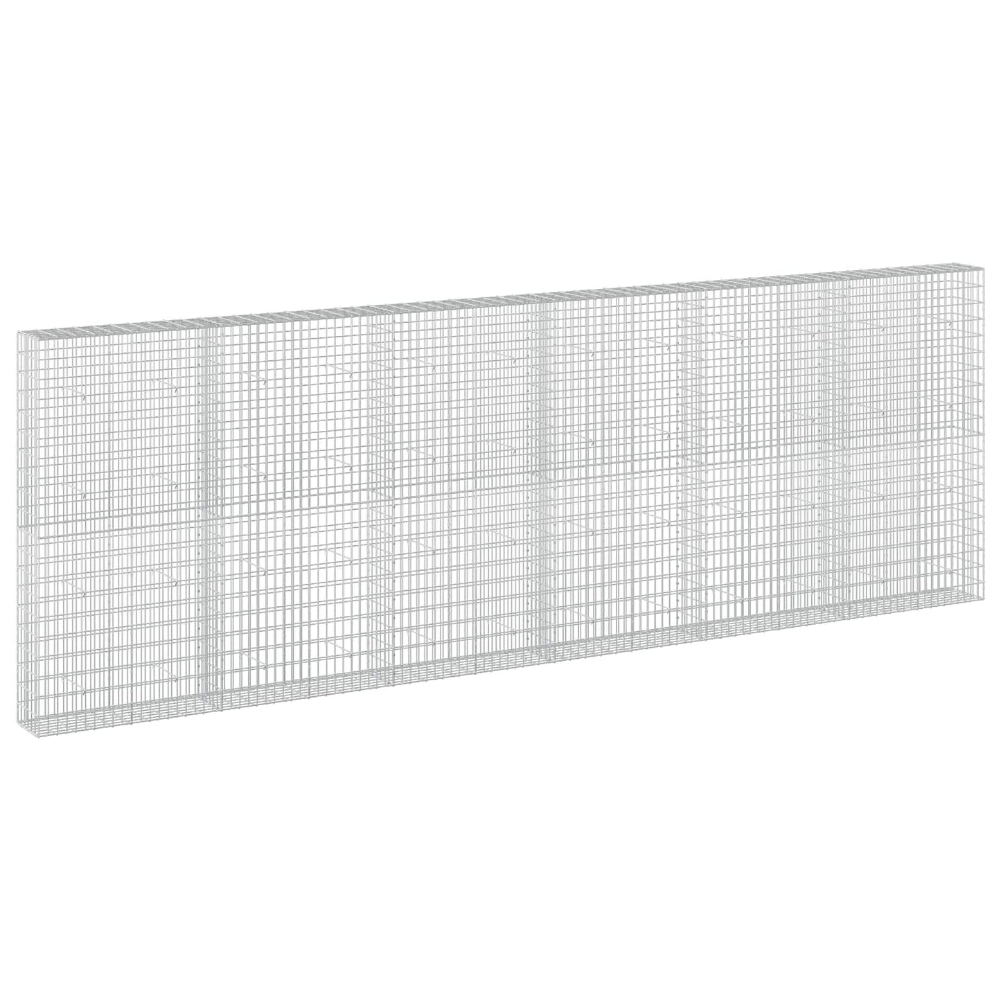 vidaXL Γκαμπιόν με σύρμα 3,5 mm και πλέγμα 5x10 cm 600x30x200 εκ