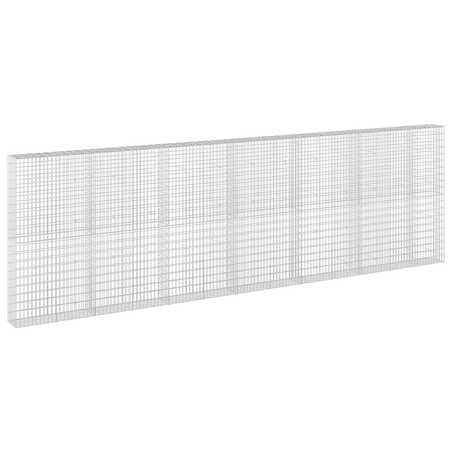 vidaXL Γκαμπιόν με σύρμα 3,5 mm και πλέγμα 5x10 cm 650x30x200 εκ