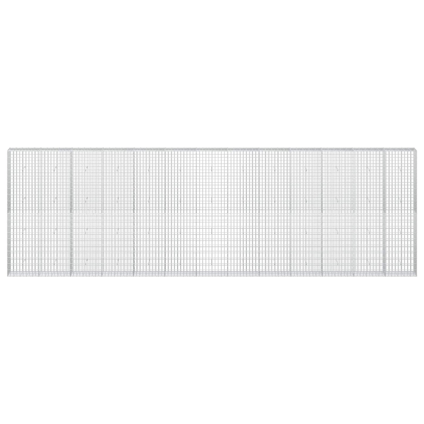 vidaXL Γκαμπιόν με σύρμα 3,5 mm και πλέγμα 5x10 cm 650x30x200 εκ