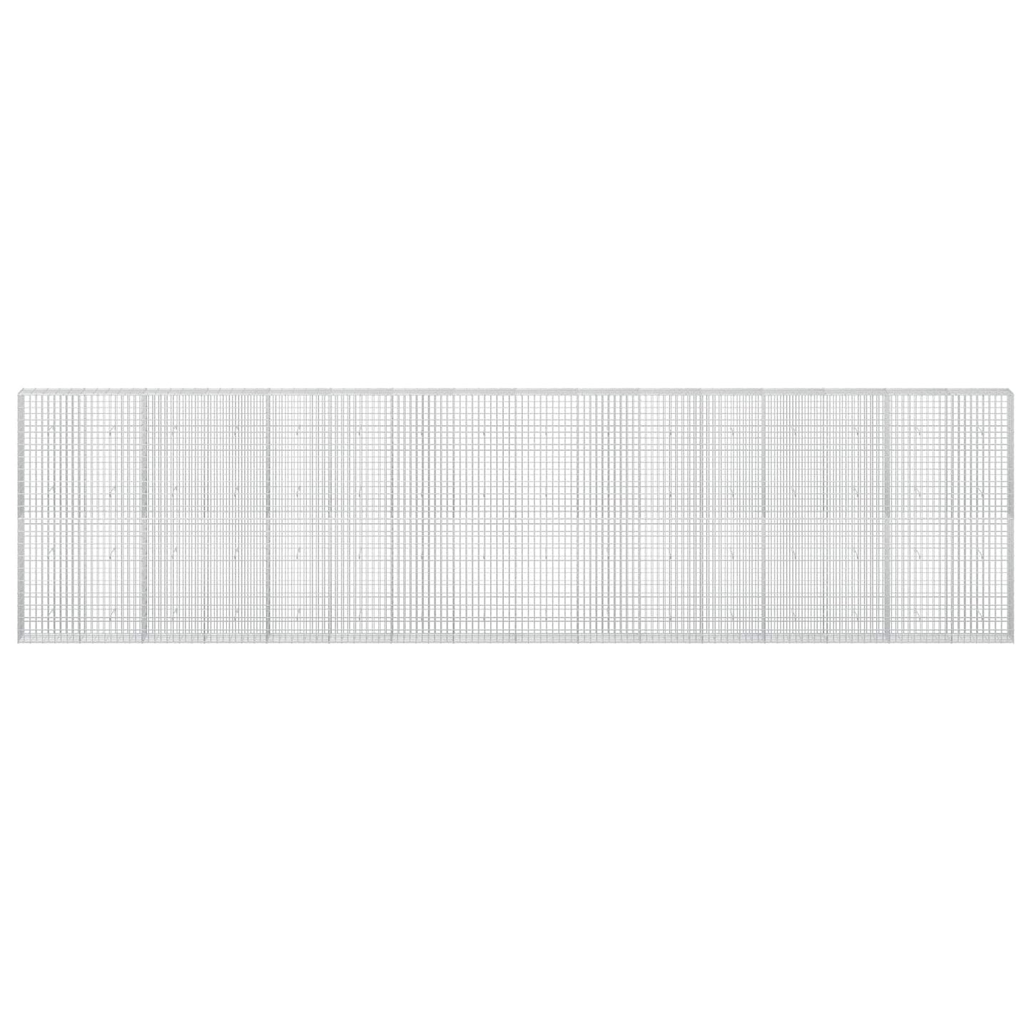 vidaXL Γκαμπιόν με σύρμα 3,5 mm και πλέγμα 5x10 cm 800x30x200 εκ