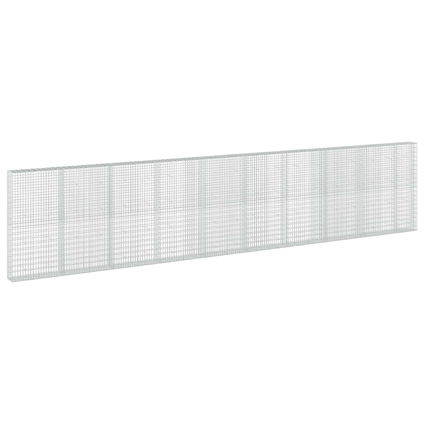 vidaXL Γκαμπιόν με σύρμα 3,5 mm και πλέγμα 5x10 cm 950x30x200 εκ