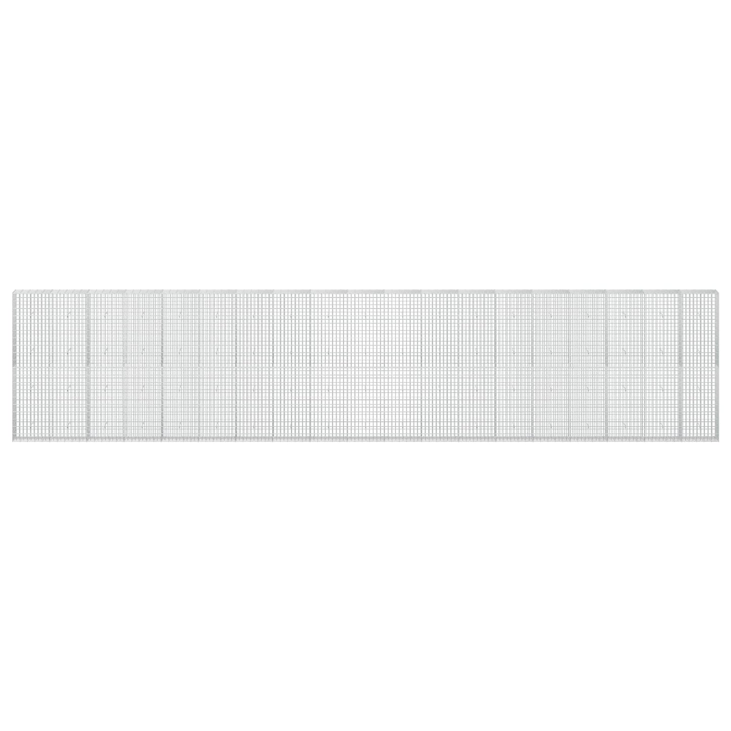 vidaXL Γκαμπιόν με σύρμα 3,5 mm και πλέγμα 5x10 cm 950x30x200 εκ