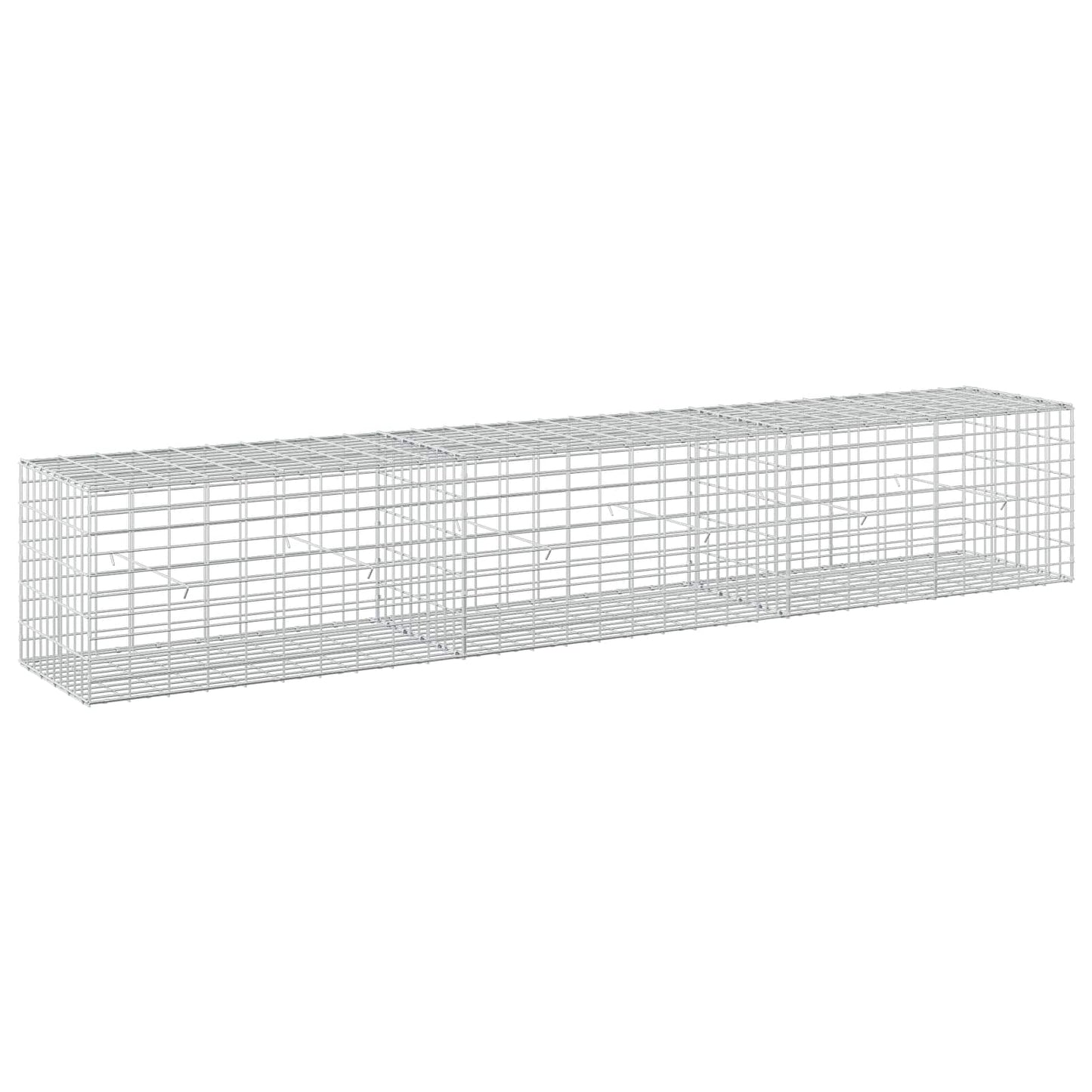 vidaXL Γκαμπιόν με σύρμα 3,5 mm και πλέγμα 5x10 cm 300x50x50 εκ