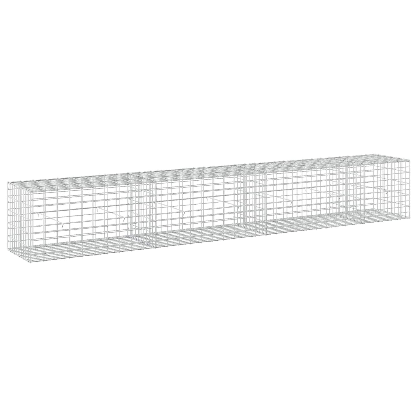 vidaXL Γκαμπιόν με σύρμα 3,5 mm και πλέγμα 5x10 cm 350x50x50 εκ