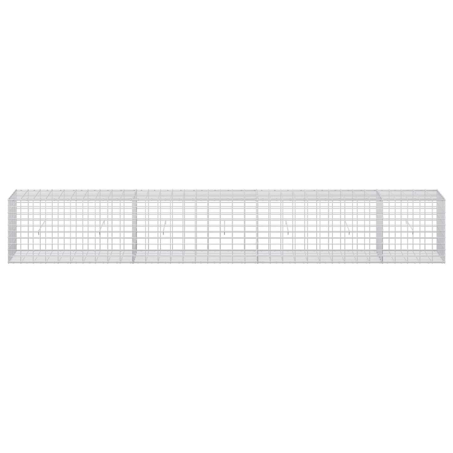 vidaXL Γκαμπιόν με σύρμα 3,5 mm και πλέγμα 5x10 cm 350x50x50 εκ