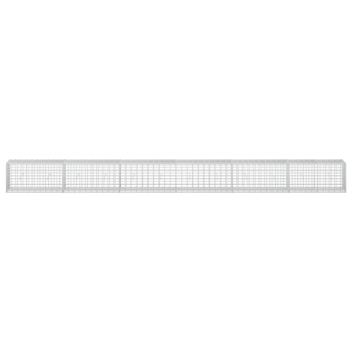 vidaXL Γκαμπιόν με σύρμα 3,5 mm και πλέγμα 5x10 cm 600x50x50 εκ
