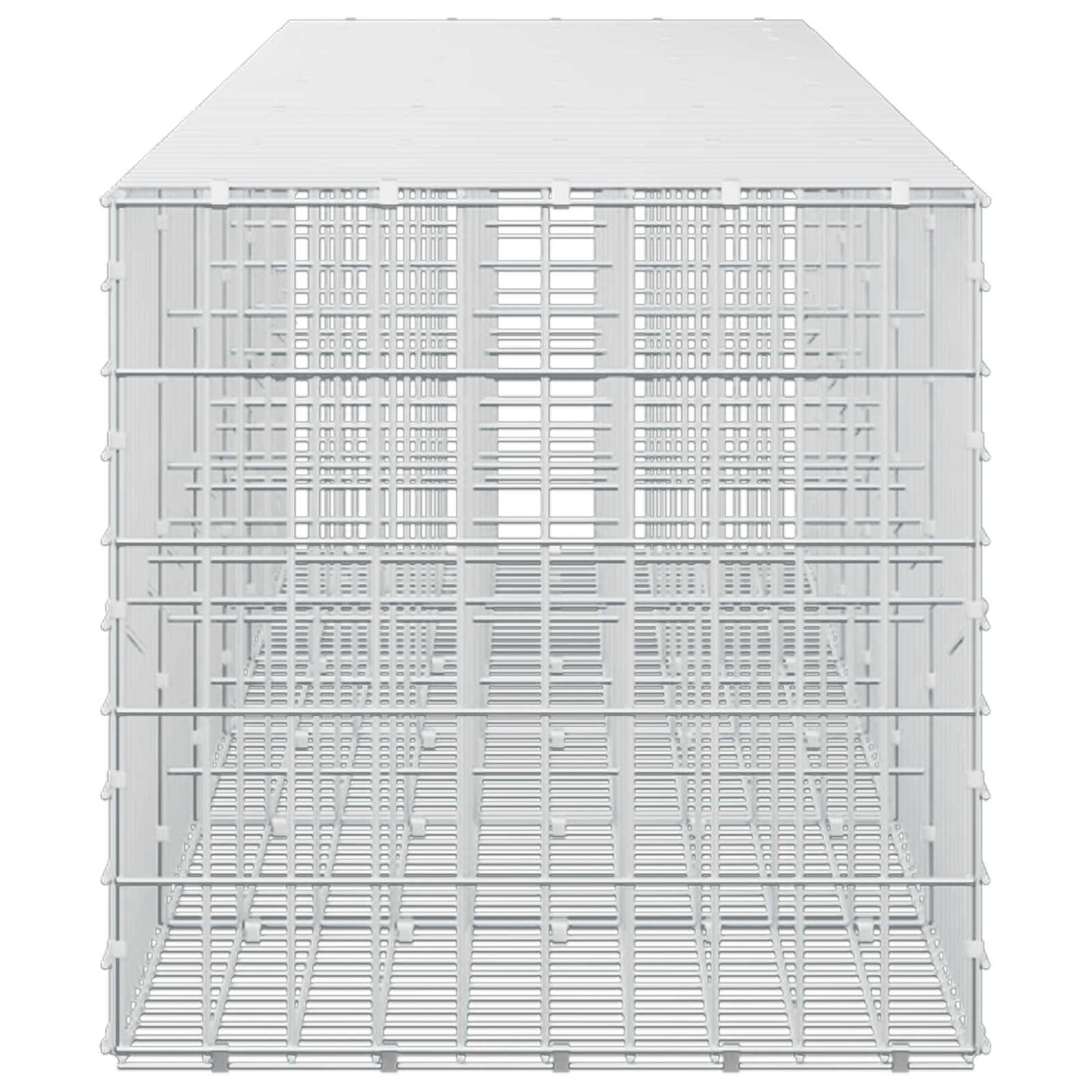 vidaXL Γκαμπιόν με σύρμα 3,5 mm και πλέγμα 5x10 cm 600x50x50 εκ