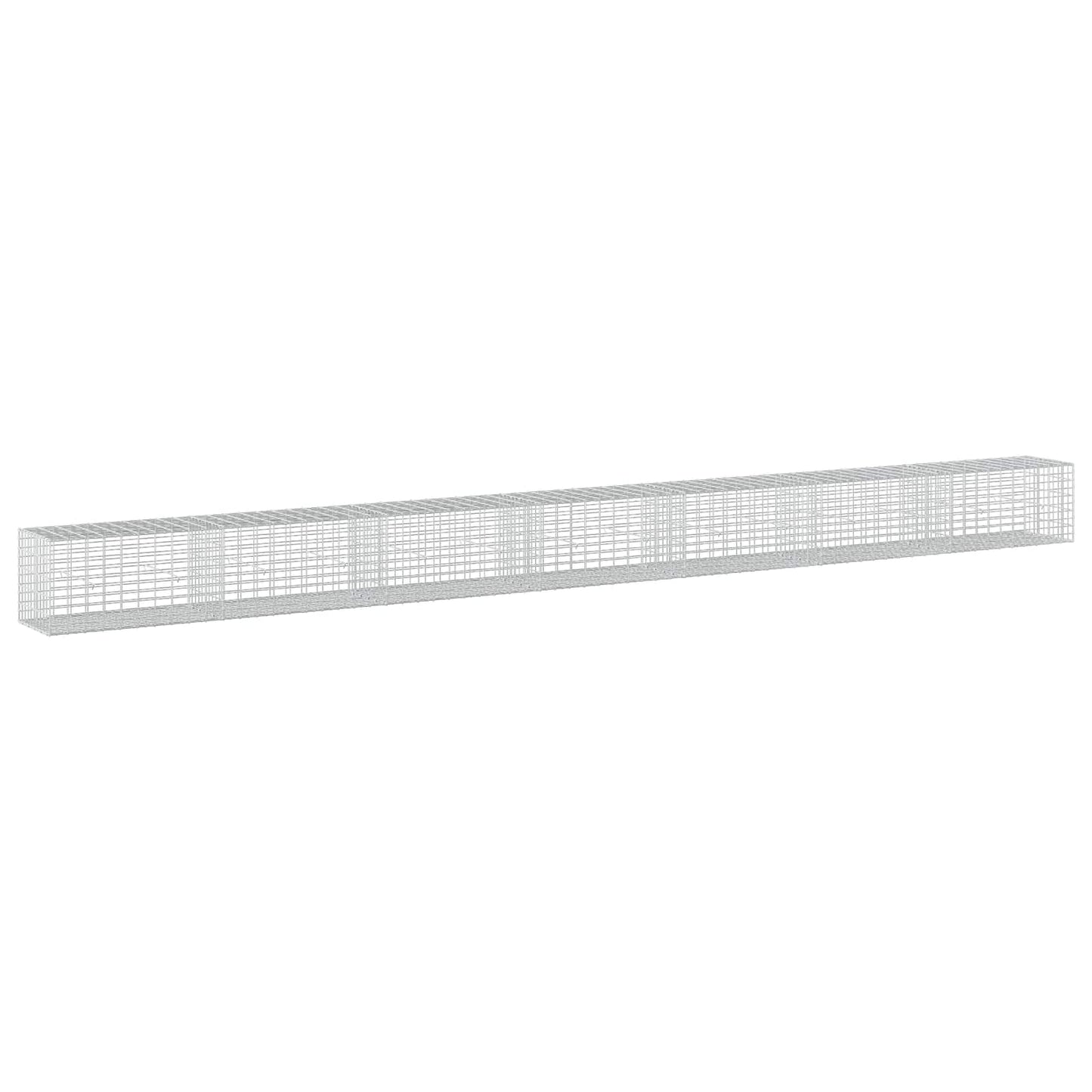 vidaXL Γκαμπιόν με σύρμα 3,5 mm και πλέγμα 5x10 cm 700x50x50 εκ