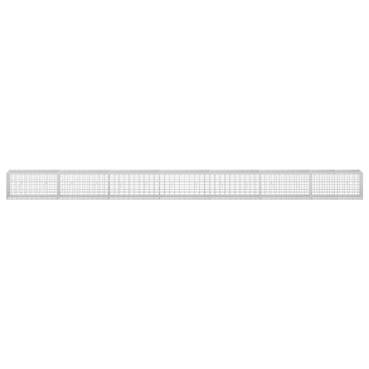vidaXL Γκαμπιόν με σύρμα 3,5 mm και πλέγμα 5x10 cm 700x50x50 εκ