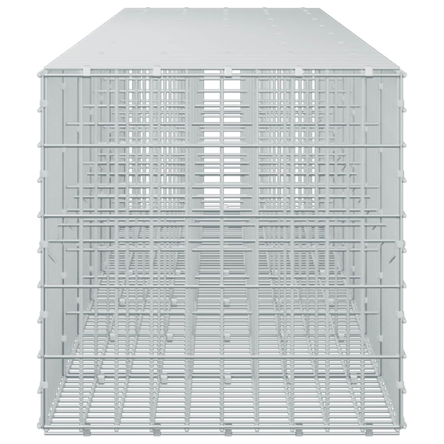 vidaXL Γκαμπιόν με σύρμα 3,5 mm και πλέγμα 5x10 cm 700x50x50 εκ