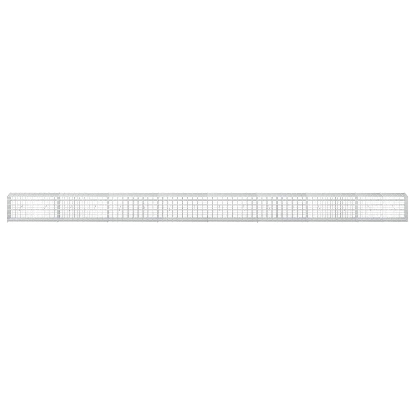 vidaXL Γκαμπιόν με σύρμα 3,5 mm και πλέγμα 5x10 cm 800x50x50 εκ