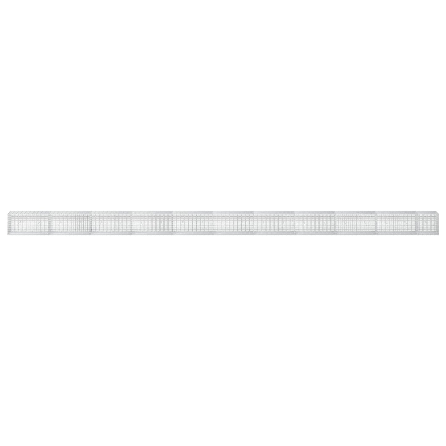 vidaXL Γκαμπιόν με σύρμα 3,5 mm και πλέγμα 5x10 cm 1050x50x50 εκ