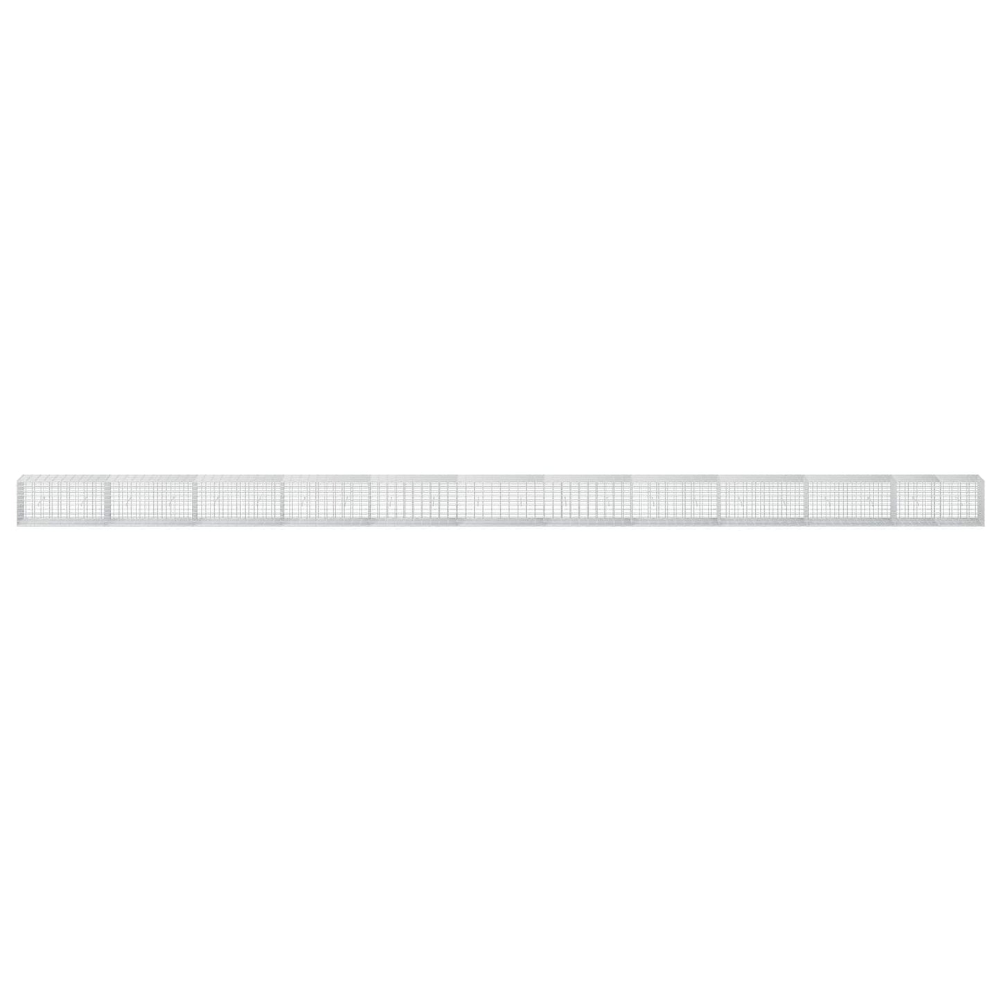 vidaXL Γκαμπιόν με σύρμα 3,5 mm και πλέγμα 5x10 cm 1100x50x50 εκ