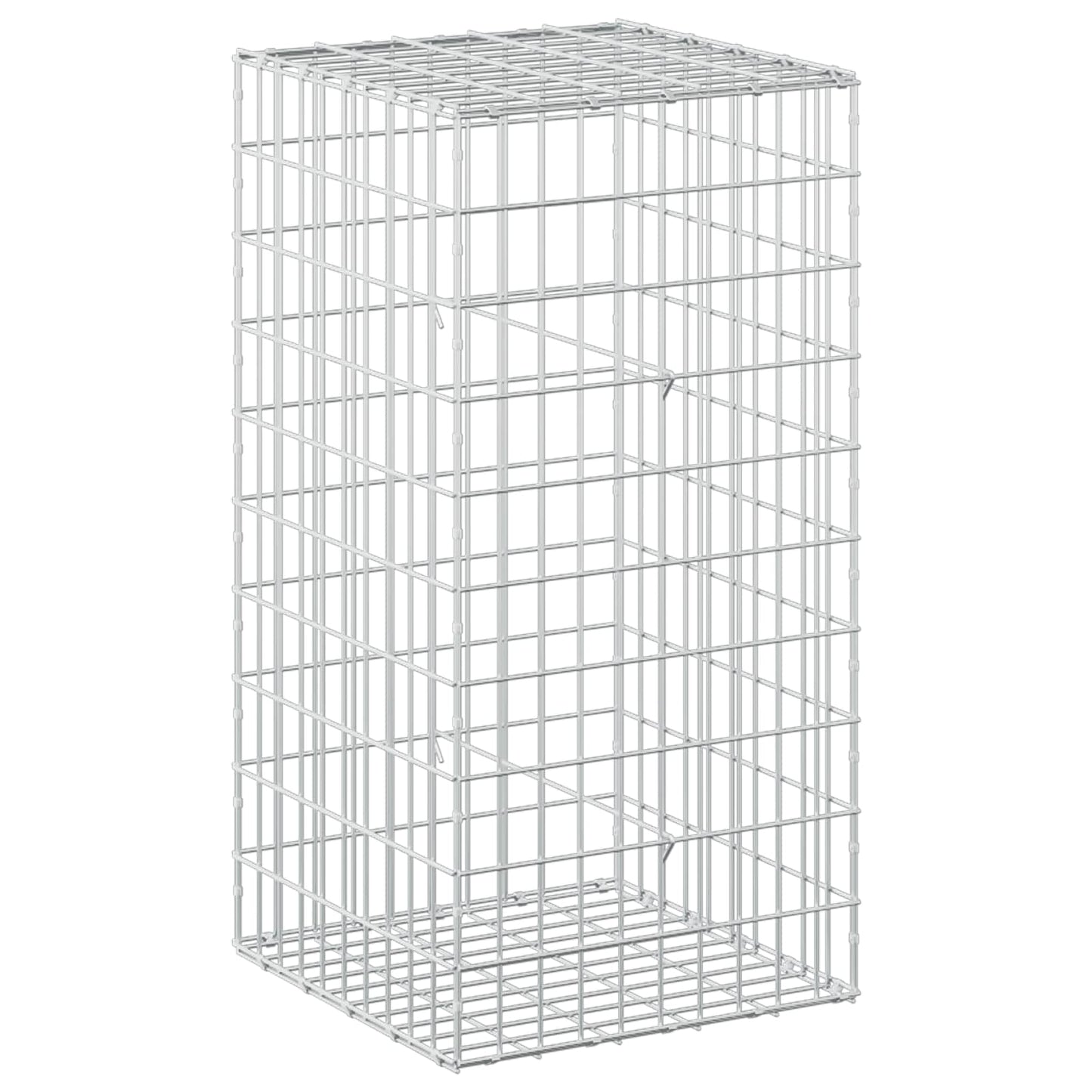 vidaXL Γκαμπιόν με σύρμα 3,5 mm και πλέγμα 5x10 cm 50x50x100 εκ