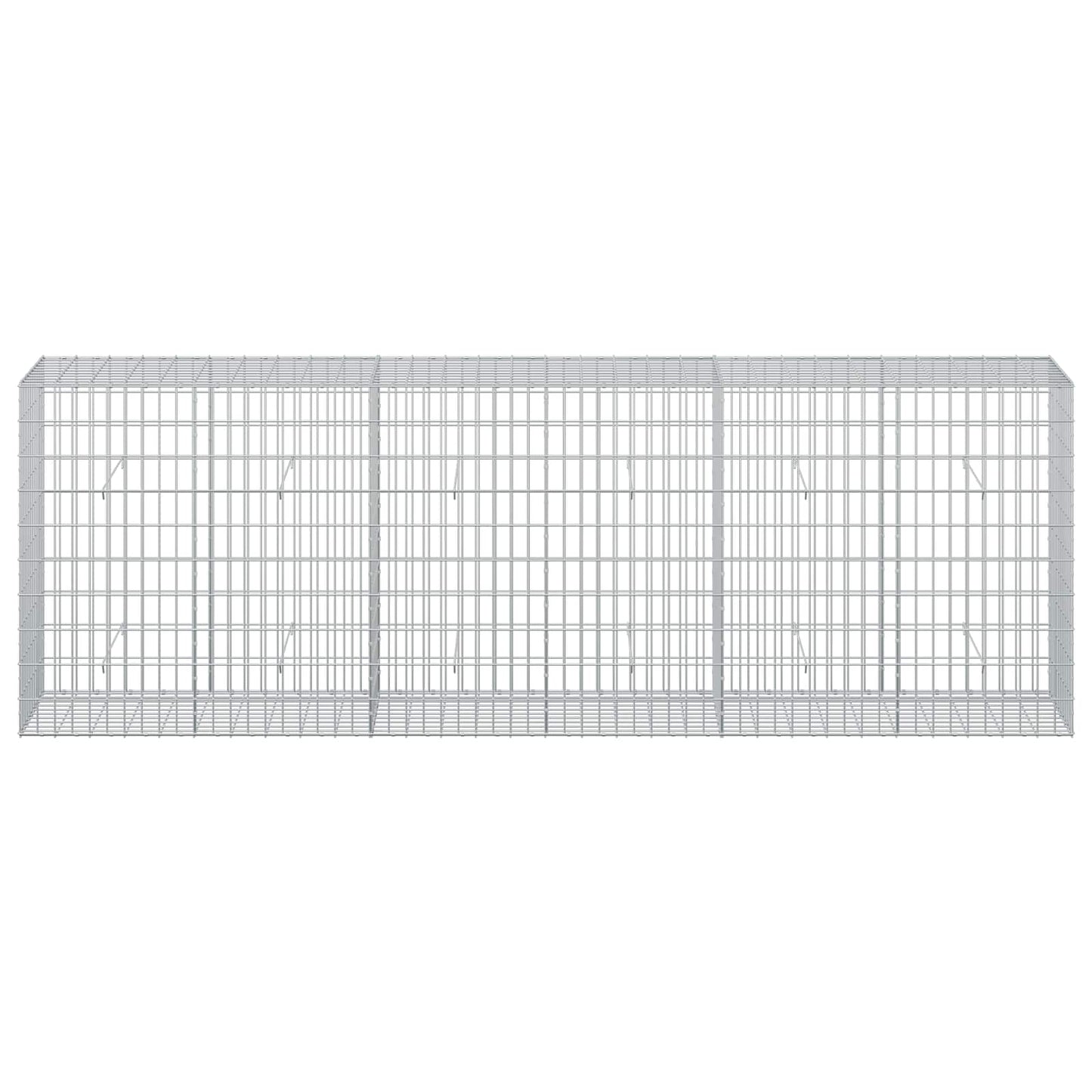 vidaXL Γκαμπιόν με σύρμα 3,5 mm και πλέγμα 5x10 cm 300x50x100 εκ