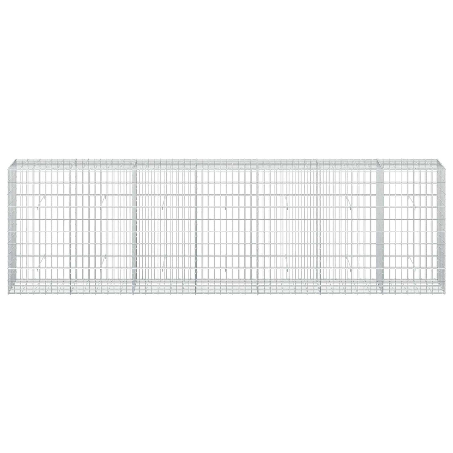 vidaXL Γκαμπιόν με σύρμα 3,5 mm και πλέγμα 5x10 cm 350x50x100 εκ.