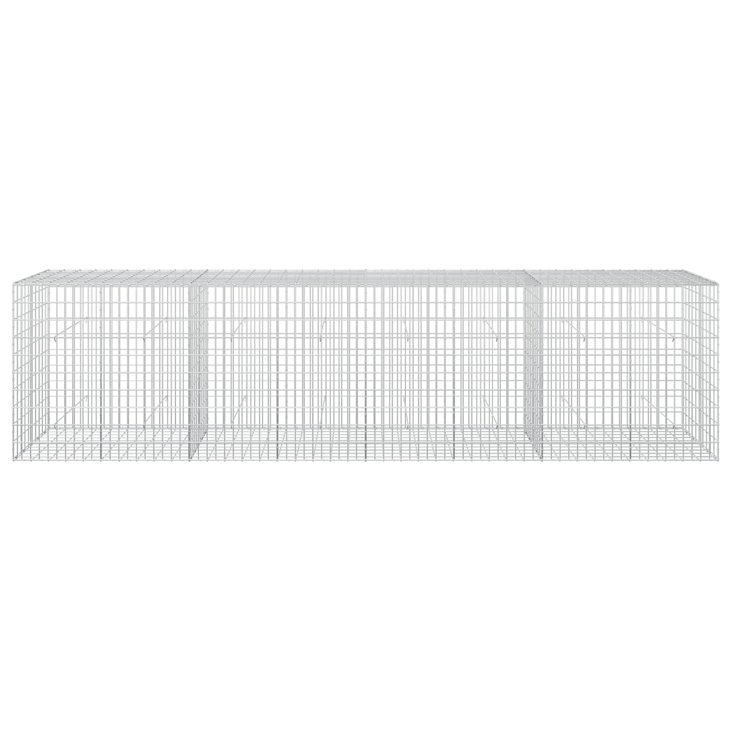 vidaXL Γκαμπιόν με σύρμα 3,5 mm και πλέγμα 5x10 cm 400x50x100 εκ
