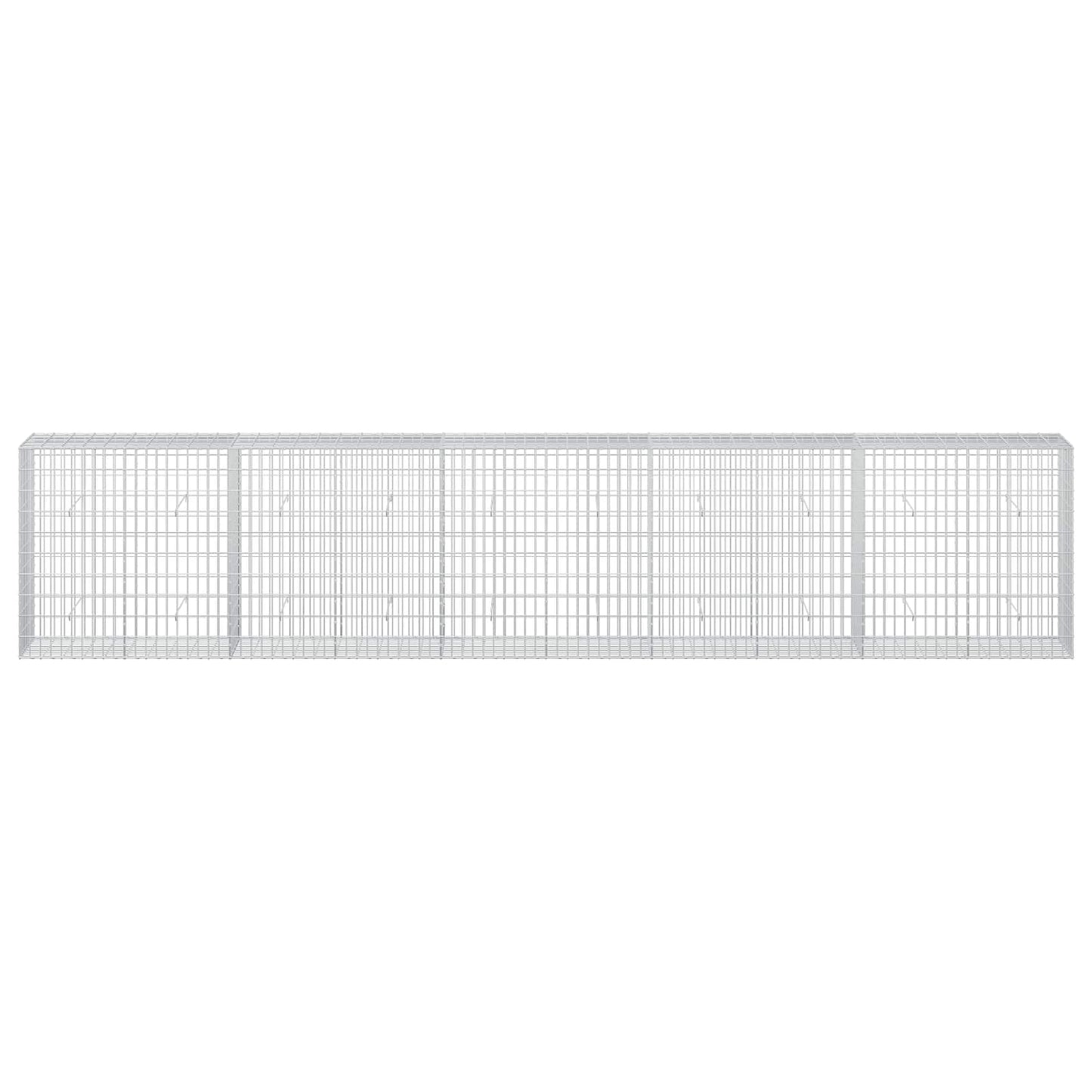 vidaXL Γκαμπιόν με σύρμα 3,5 mm και πλέγμα 5x10 cm 500x50x100 εκ