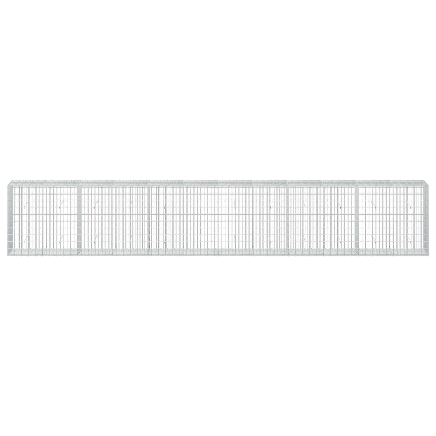 vidaXL Γκαμπιόν με σύρμα 3,5 mm και πλέγμα 5x10 cm 600x50x100 εκ
