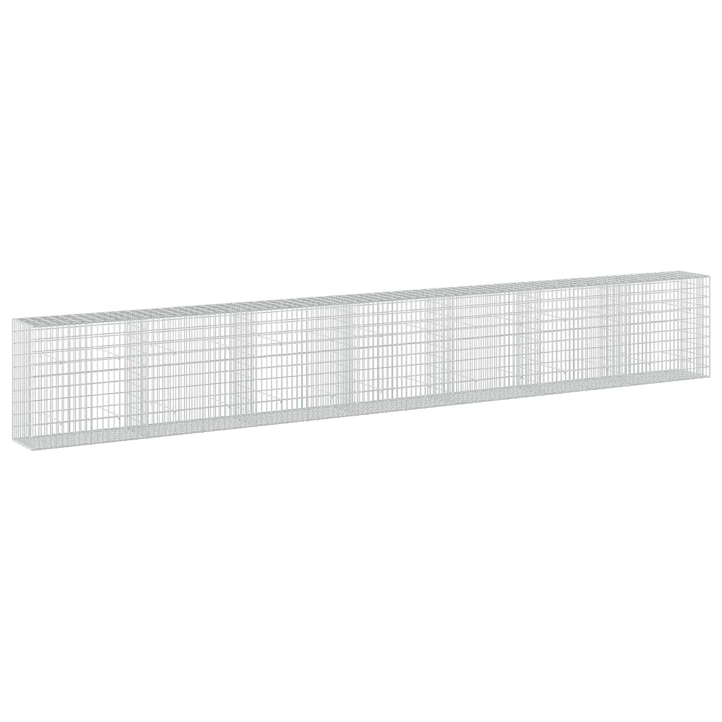 vidaXL Γκαμπιόν με σύρμα 3,5 mm και πλέγμα 5x10 cm 700x50x100 εκ