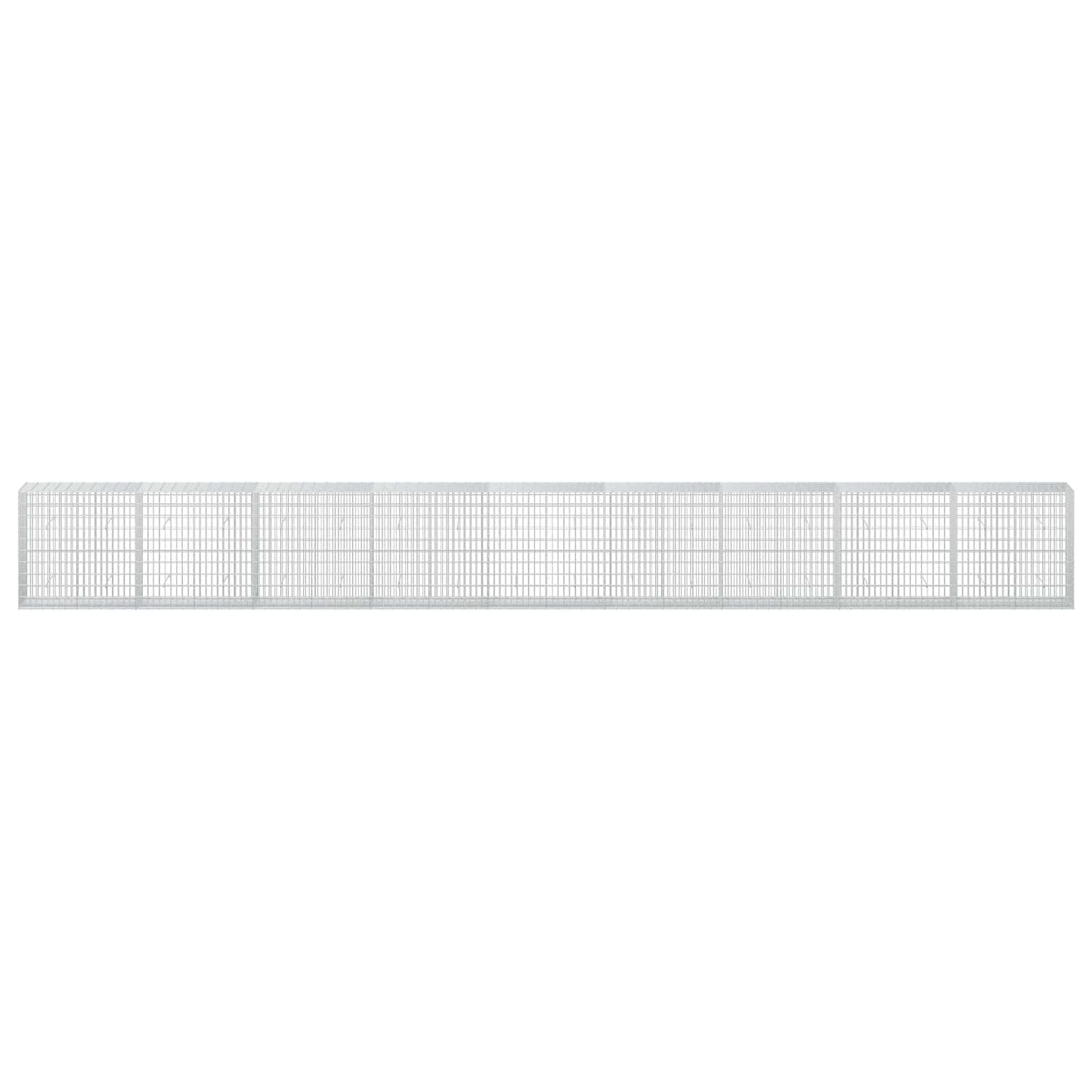vidaXL Γκαμπιόν με σύρμα 3,5 mm και πλέγμα 5x10 cm 900x50x100 εκ
