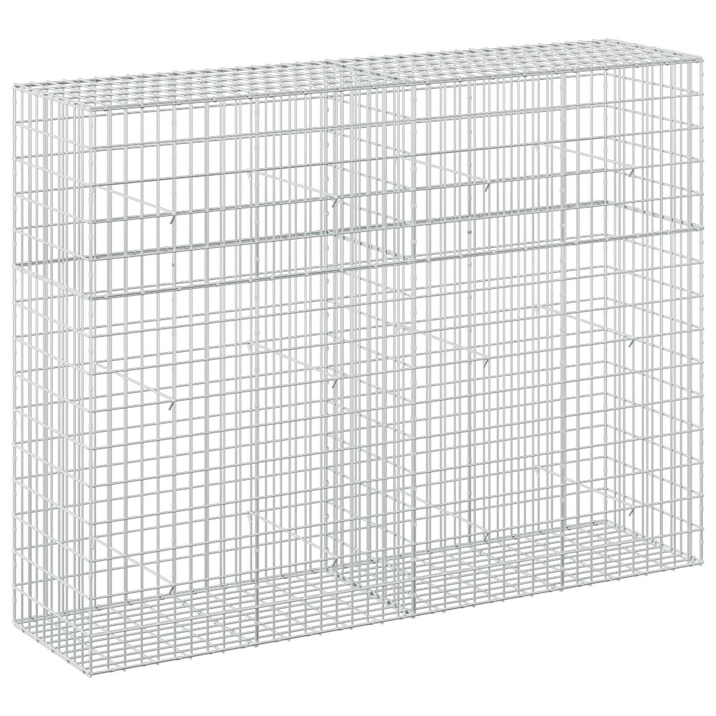 vidaXL Γκαμπιόν με σύρμα 3,5 mm και πλέγμα 5x10 cm 200x50x150 εκ